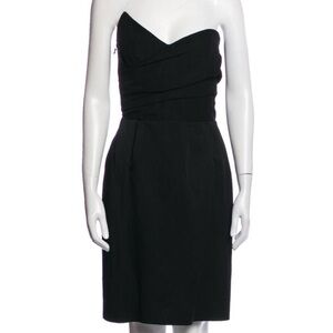 Lanvin Black Strapless Dress